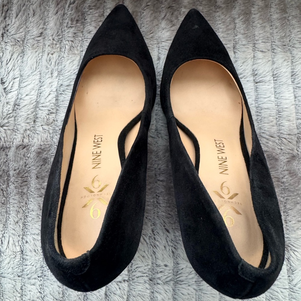 Nine West Astoria Suede Block Heels - Picture 5 of 11